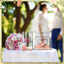 Wedding Unity Sand Kit 12 oz Square Glass Jar Outdoor Wedding Sand Ceremony Always and Forever Souvenir Gift Beige Decorative Keepsake for Blended Family Engagement Bridal Beach Anniversary