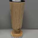 HD Designs Wood Large Candle Holder, 10 in