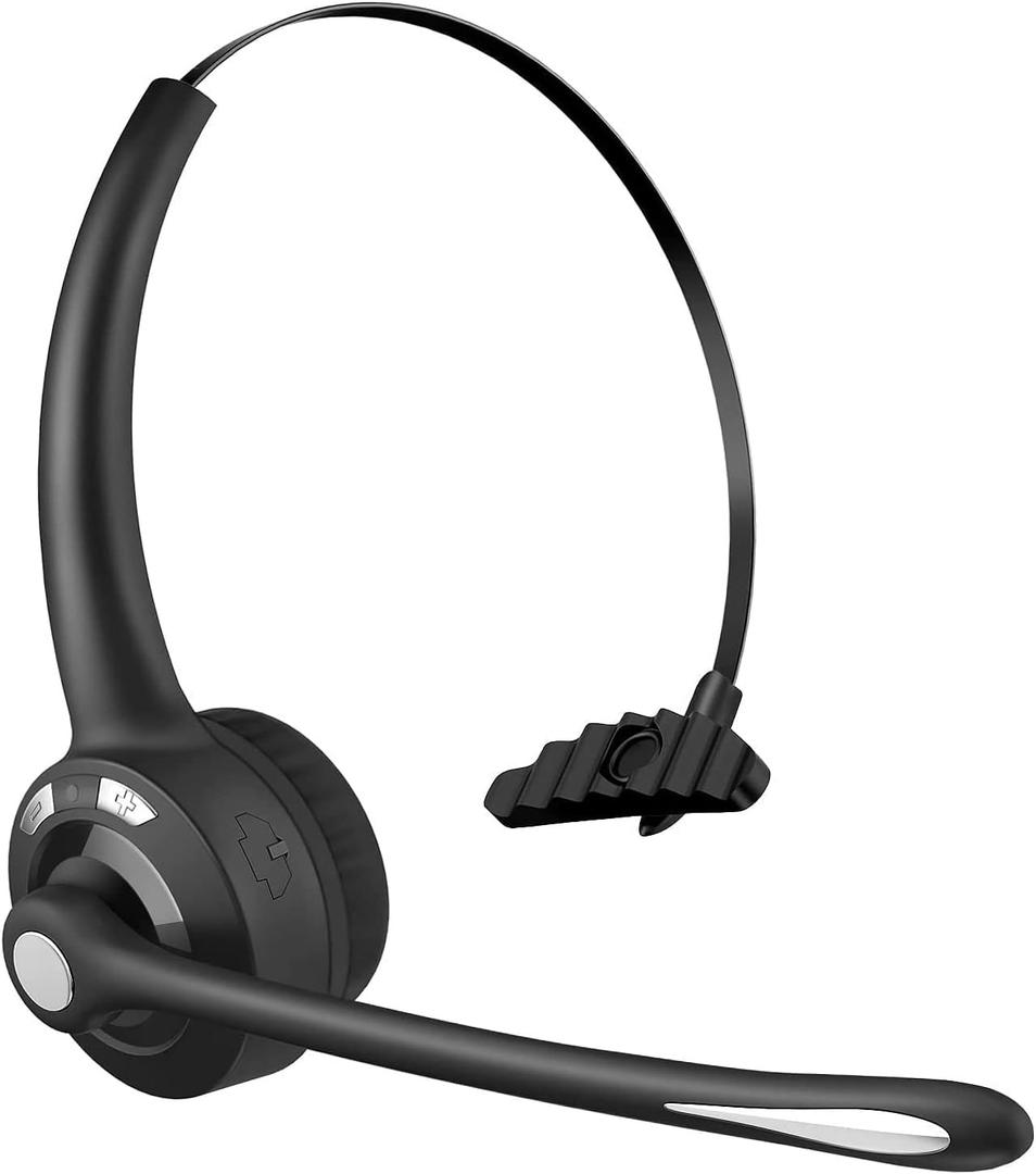 BlueFire Wireless Headphones, Pro Trucker Headset, Wireless Over Head Earpiece, On Ear Car Headphones with Microphone for Truck Driver, Phones, Skype, Call Center, Office