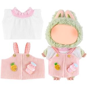 Pack of 2 17cm Doll Clothes, Doll Clothing Outfit Set, Cute Accessories for Dolls, Doll Not Included, LBB-57