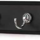 Spectrum Diversified 53204 Four Hook Key Rack, Black/Chrome