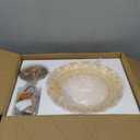 HDDFL Glass Pendant Lights Modern Pendant Lighting Fixtures 11.8 in Hanging Lamp for Kitchen Island Bedroom Dining Room Coffee Shop Hallway Brown and Brass