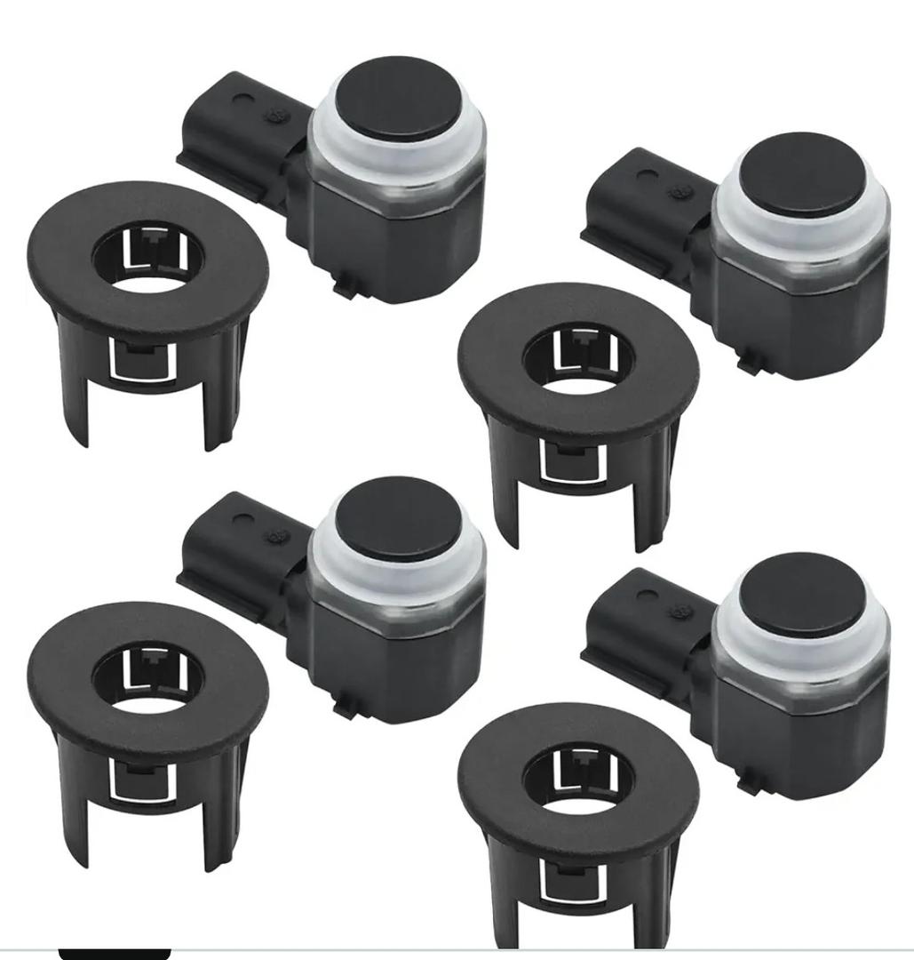 4Pcs Parking Reverse Aid Sensor with Retainer Bracket Replacement for Ford F150 F250 F350 F450 F550 2016-2018, Replaces# HC3Z15K859A, HC3Z-15K859-A, FL3Z-15K859-B, HC3T-15K859-EA