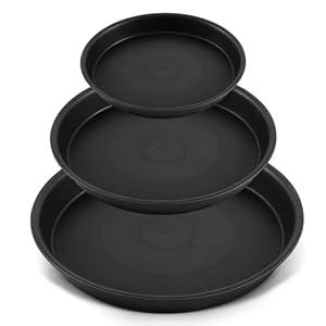 Kritkin 3 Size Round Stepping Stone Mold Internal Diameters 7.8" 10.2" and 13.7" Plastic Stepping Stone Molds for Concrete and Stained Glass for Garden Walk Way