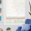 CHICOLOGY Roman Shades for Windows, Roman Window Shades, Roman Shades, Window Treatments, Window Shades for Home, Window Shade, 29" W X 64" H, Pacific White (Semi-Sheer/Light Filtering) 4 Pack