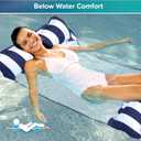 Aqua Original 4-in-1 Monterey Hammock Pool Float & Water Hammock Multi-Purpose, Inflatable Pool Floats for Adults Patented Thick, Non-Stick PVC Material Navy