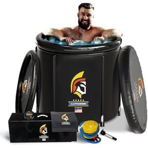 Ice Bath Tub for Athletes - Cold Plunge tub for Athletes and Adults, Portable Recovery Therapy, Fitness Premium Set with Stainless Steel Legs, Capacity of 95 Gallons