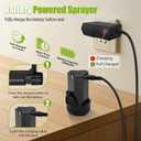Battery Powered Backpack Sprayer 3 Gallon, Garden Sprayer with 3 Adjustable Pressures & Digital Display, Electric Pump Sprayer with 2.2Ah Battery, Telescopic Wand, 5 Nozzles for Yard Lawn