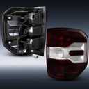 Plug and Play Smoked Red Tail Lights for Ford Maverick 2022 2023 2024 XL/XLT, Rear Lamps with Bulbs