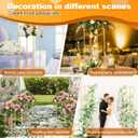 Fullvaseer 31.5inch Wedding Centerpieces for Tables,5pcs Gold Centerpieces,Tall Column Geometric Floral Vase for Birthday Party Event Table Decoration