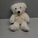 Plush Teddy Bear Cute Stuffed Animal Bear with Bow Plush Toys 13.8 Inches (Cream)