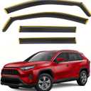 Shatterproof in-Channel Rain Guards for Toyota RAV4 2020-2025, Clip-on Window Deflectors Vent Window Visors Rain Sun Wind Guards Shade Deflectors, 4 pcs