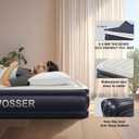 VOSSER Twin XL Air Mattress with Built in Pump Raised,80" Long,Upgraded 18''Inflatable Mattress,Self Inflatable Blow Up Mattress in 2 Mins,Twin Size Air Mattress with Carry Bag for Home,Camping