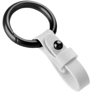 Yuxh Car Keychain Synthetic Leather Keyring Metal Key Chain Faux Leather Key Ring, Pack of 2