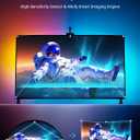 Ailofy TV Backlight with Camera for 55-65" TVs, 12.5ft LED Strip Lights, Real-Time Full-Screen Sync for Movies, Gaming & Music, Smart Bias Lighting, Works with Alexa & Google Assistant, App Control