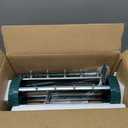 Goplus Rolling Lawn Aerator, 18-Inch Garden Yard Rotary Push Tine Heavy Duty Spike Soil Aeration, Manual Lawn Aeration Tool w/ 41-Inch Handle (Silver)