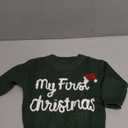 Baby Girl Boy Sweater My First Christmas Outfit Letter Knit Newborn Infant Fall Winter Clothes Pullover Top (0-3 Months, Dark Green)
