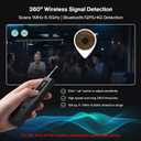 2 x Hidden Camera Detectors, 2025 Upgraded Camera Detector, 5 in 1 Mode Camera Detector Spy Camera Finder Bug Detector, RF Detector, GPS Detector Spy, Video Listening Device Detector for Travel/Hotel