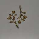 SOFFEE DESIGN 2pcs Metal Dark Gold Coat Hooks with 3D Bee & Flowers Shape, for Entryway, Bathroom, Bedroom Farmhouse Decoration