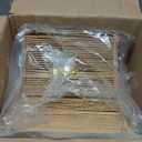 Boho Lamp Shades, Small Lamp Shades For Table Lamps, Wicker Drum Bell Lamp Shade for floor lamps, Vintage Rattan Lampshade for Hanging Lamp, Wall Sconce, Spider Fitter Replacement Floor Lamp Shade Large (13INCH)