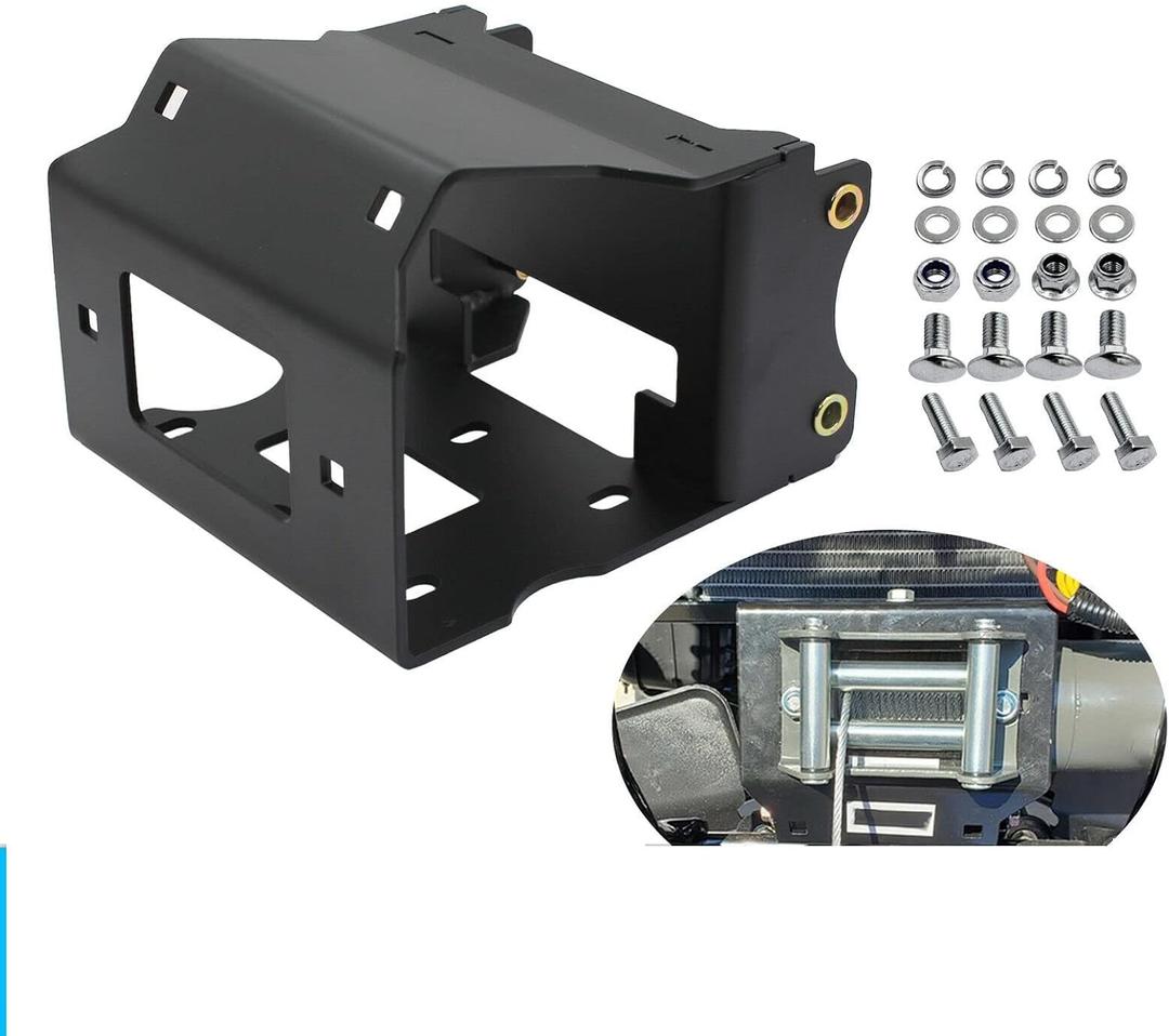 ATV Winch Mount - for Polaris Sportsman ATVs, ATV winches from 2000 lbs. to 3600 lbs. with 4-Hole (3.00" x 4.875") or 2-Hole (3.10" x 4.875") Standard mounting