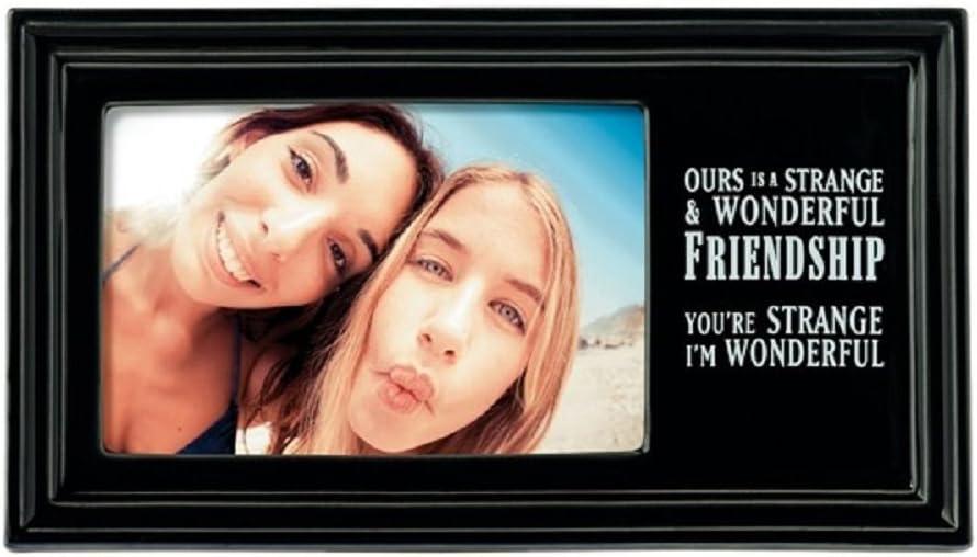 Grasslands Road "Friends Ceramic Frame, Black, 4 by 6-Inch