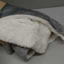 Bedsure GentleSoft Sherpa Fleece Throw Blanket for Couch, Non-Heated, Thick & Warm Christmas Cozy Blanket for Winter, Soft Fuzzy Plush Throw Gifts for Women and Men, Grey, 50x60 Inches