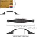 Amerdeco 10 Pack Oil Rubbed Bronze Cabinet Pulls 3 Inch(76mm) Hole Center Drawer Pulls Cabinet Hardware Kitchen Cabinet Handles for Bathroom Dresser Pulls ZH0068