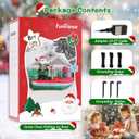 8FT Christmas Inflatables Santa Claus Fishing on a Boat with Colorful Gift Boxes, Giant Blow Up Santa Outdoor Decorations with Built-in Lights for Yard Lawn Garden Xmas Party Holiday Decor