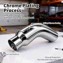Exhaust Tip Universal 4 to 6 Inch Exhaust Elbow Pipe with Clamp Chrome Fits Car, Truck & Diesel, Pickup Truck