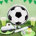Hooqict Soccer Ball Pinata with Blindfold and Bat Stick Soccer Birthday Party Decorations for Kids Boys Men Sports Themed Party Supplies School Classroom Activities