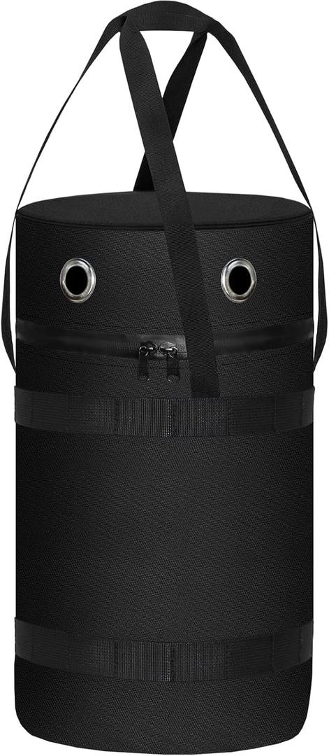 Kovshuiwe 600D Heavy Duty Propane Tank bag Fits Standard 5 lb Tank Cylinder, Outdoor Propane Tank Storage Cover with Stable Tabletop Feature UV Weather Resistant 9.06" Dia x 13.8" H
