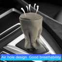 Car Gear Shift Knob Cover, Breathable Anti-Slip Genuine Leather Manual Gear Shifter Stick Protector, Soft Automotive Stick Shifting Handle Cover, Universal for Truck SUV Sedan (Black)
