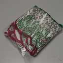 60 Inch Christmas Tree Skirt Vintage Red Floral Block Print Tree Skirts with Scalloped Edge, Classic Xmas Tree Skirt for Merry Christmas Party Holiday Home Farmhouse Indoor Outdoor Decorations