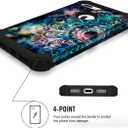 Hocase iPhone 8/7 Plus Case - Mandala in Galaxy, Heavy Duty Shockproof Hybrid Protection Hard Plastic + Silicone Rubber