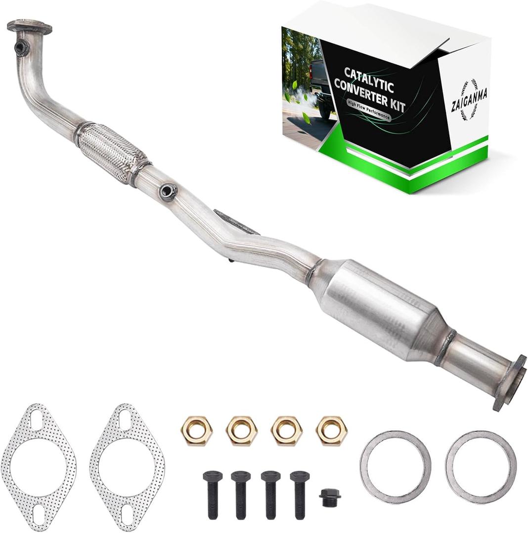 Rear Catalytic Converter Compatible with 2002 2003 2004 2005 2006 Camry 2.4L & 2002 2003 2004 2005 2006 Solara 2.4L, Not Fit XLE model, Direct-Fit (EPA Compliant)