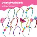 Pretty Me Headband Making Kit for Girls - Arts & Crafts Easter Gift - Make Your Own Fashion Headbands for Kids - DIY Hair Accessories - Gift for Ages 5-12 Year Old Girl - Little Kids Art & Craft Gifts