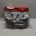 Double Slow Cooker, 2 x 1.25 QT Portable Small Dual Crock Cooker, Buffet Servers and Warmers Dishwasher Safe, Removable Ceramic Pot Glass Lid, Stainless Steel Black