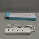 kasa smart Plug Power Strip KP303, Surge Protector with 3 Individually Controlled Smart Outlets and 2 USB Ports, Works with Alexa & Google Home, No Hub Required , White