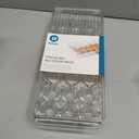 iDesign Clear Plastic Egg Holder for Fridge with Lid - 21 Egg Storage Container Organizer Bin