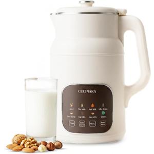 Nut Milk Maker Machine, 59oz  8-in-1 Almond, Oat, Soy, Rice & Cashew Milk Maker | No Pre-Soaking | 24H Timer, Auto-Clean, 304 Stainless Steel, BPA-Free