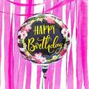 Juvale Hot Pink Crepe Paper Party Streamers with Balloon (79 Feet, 16 Pack)