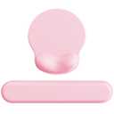 Laborio Ergonomic Mouse Pad Wrist Support, Comfortable Mouse Pad Wrist Rest, Relieve Wrist Pain Gel Mouse pad, Non-Slip Rubber Base Mousepad for Laptop, Computer(Gradient Baby Pink)