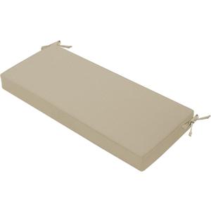 Favoyard Outdoor Bench Cushion 48 x 18 Inch Waterproof Patio Furniture Cushions 3-Year Color Fastness Garden Sofa Settee Couch Swing Pads with Handle and Attach Ties, Beige