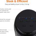 Amazon Basics 40" 70-Degree Oscillating Digital Tower Fan with Powerful Airflow for Bedroom, Living Room, Office, 4 Speeds, 3 Modes, 15-Hour Timer, Remote Control, 50W, Black