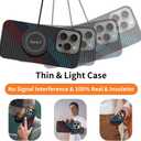 Real Aramid Fiber Case for iPhone 16 Pro Max [6.9 inch] Compatible with MagSafe,1500D Aramid Weave,Ultra-Thin Cover with a Caseless Feel,Carbon Fiber Textures Design Kevlar Protection (Signal-SW)