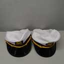 Rhode Island Novelty White Captain's Hat, 2 Pack