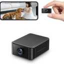 Hidden Camera 4K Spy Camera with Night Vision, 4H Battery Life, Motion Detection Alerts, SD/Cloud Storage, Phone App Control & Real-Time Alerts, Indoor Security Camera for Home/Office/Baby Monitoring