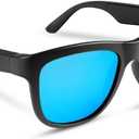 GS01 Smart Glasses Wireless Bluetooth Sunglasses, Audio Sunglasses with Speaker,Polarized Lens, Touch Control, Open Ear Music and Hands-Free Blue