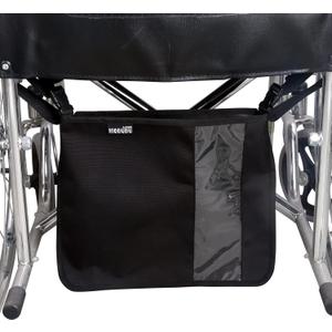 Wheelchair Under Basket for Catheter Bag Covers Infusion Bag Foley Catheter Bag Urine Drainage Bag Holder Inspection Window Nephrostomy Drainag Bag (Black)